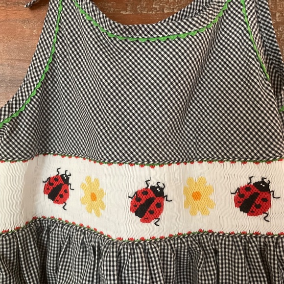 Silly Goose hand smocked dress, 6yo - Picture 2 of 7